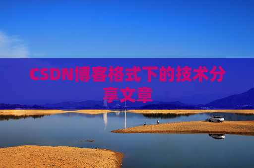 CSDN博客格式下的技术分享文章